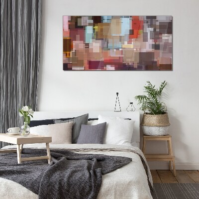 Abstract Mosaic of Colors Glass Wall Art