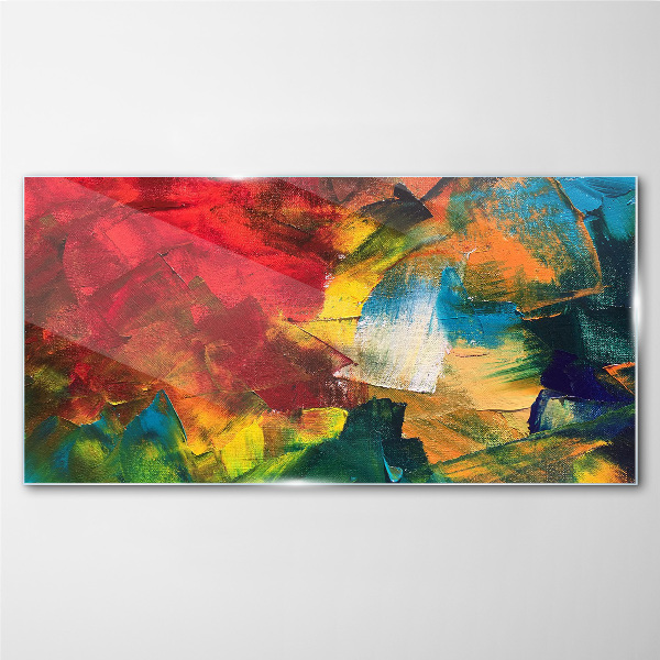 Colorful Chaos Glass Wall Art