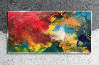 Colorful Chaos Glass Wall Art