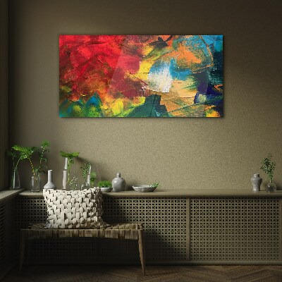 Colorful Chaos Glass Wall Art