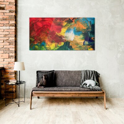 Colorful Chaos Glass Wall Art