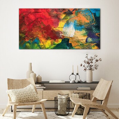 Colorful Chaos Glass Wall Art