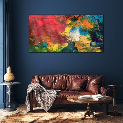 Colorful Chaos Glass Wall Art