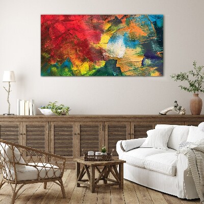 Colorful Chaos Glass Wall Art