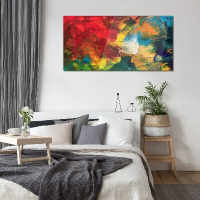 Colorful Chaos Glass Wall Art