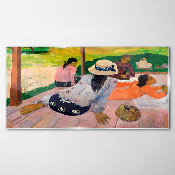 Relax in the tropics Glass Wall Art