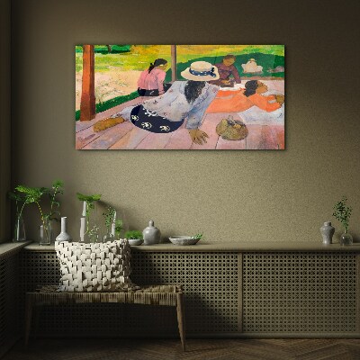 Relax in the tropics Glass Wall Art