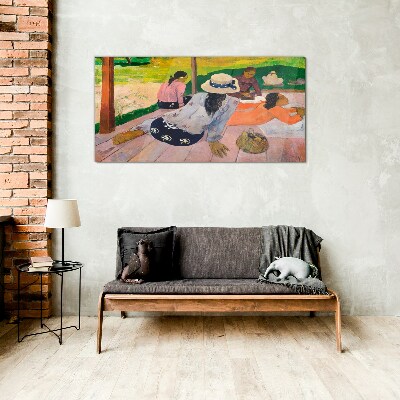 Relax in the tropics Glass Wall Art