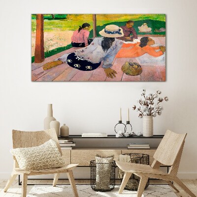 Relax in the tropics Glass Wall Art