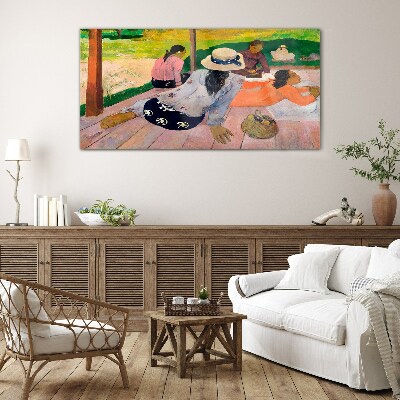 Relax in the tropics Glass Wall Art
