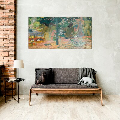 Women by the water Glass Wall Art