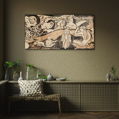 Reflections on Human Existence Glass Wall Art