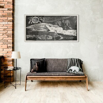 Te Po - Ralph Hotere Glass Wall Art