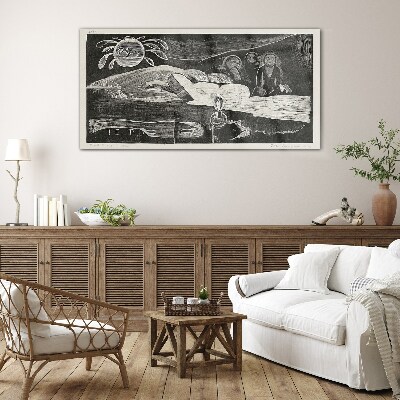 Te Po - Ralph Hotere Glass Wall Art