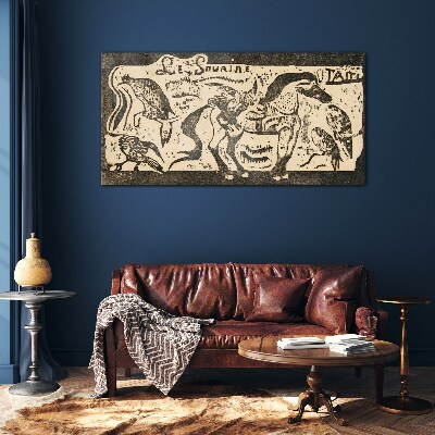 Animals in motion Glass Wall Art
