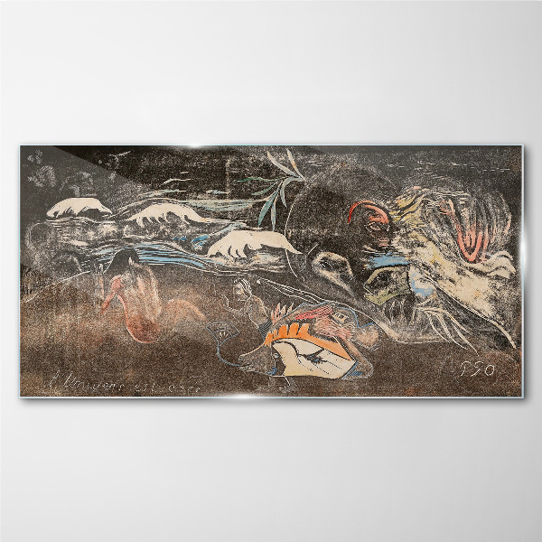 The River of Life and Transformation Glass Wall Art