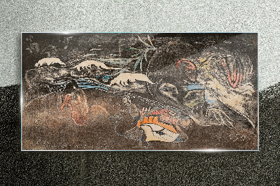 The River of Life and Transformation Glass Wall Art