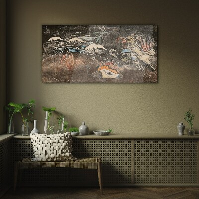 The River of Life and Transformation Glass Wall Art