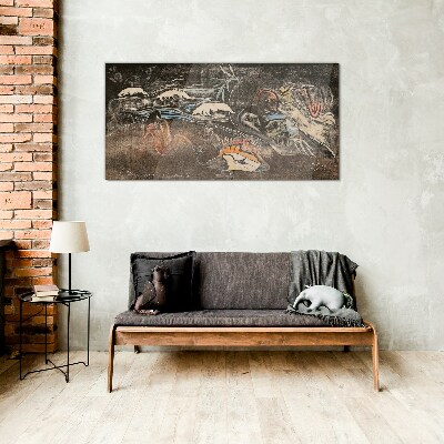 The River of Life and Transformation Glass Wall Art