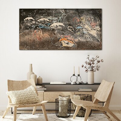 The River of Life and Transformation Glass Wall Art