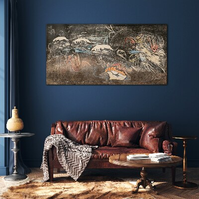 The River of Life and Transformation Glass Wall Art