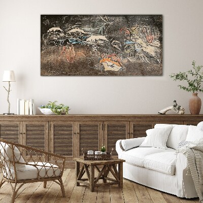 The River of Life and Transformation Glass Wall Art