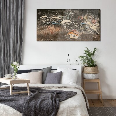 The River of Life and Transformation Glass Wall Art