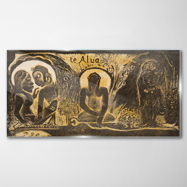 Love and spirituality in art Glass Wall Art
