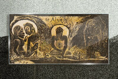 Love and spirituality in art Glass Wall Art