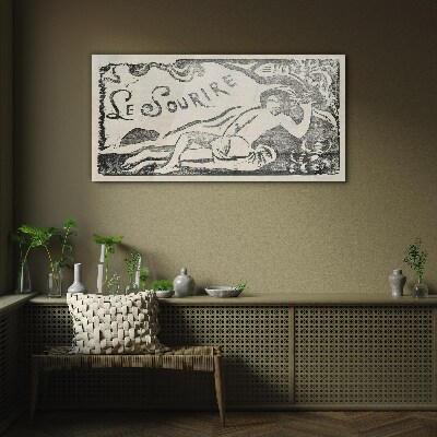 Smile in motion Glass Wall Art