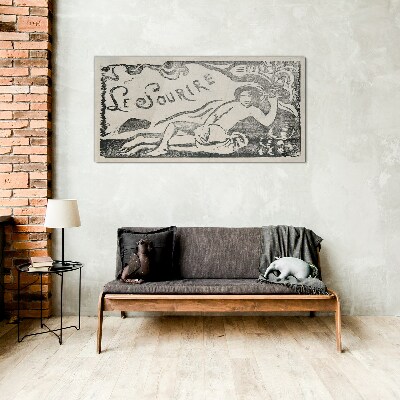 Smile in motion Glass Wall Art