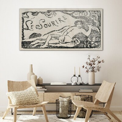 Smile in motion Glass Wall Art