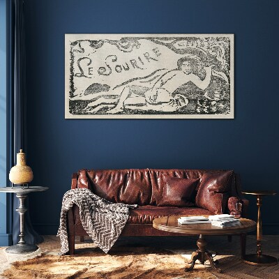 Smile in motion Glass Wall Art