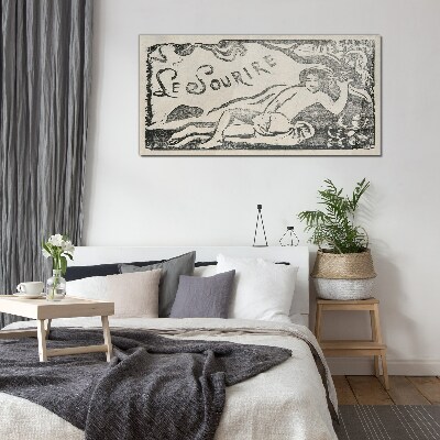 Smile in motion Glass Wall Art