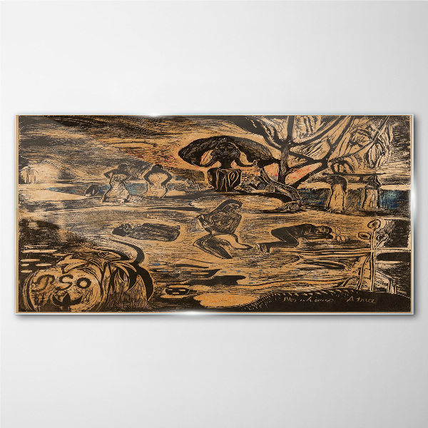 Summer afternoon at the lake Glass Wall Art