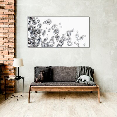 Crystal Rain of Shine Glass Wall Art