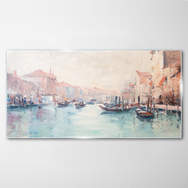 Venetian mornings Glass Wall Art