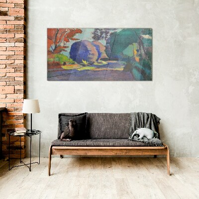 Luxembourg Gardens Henri Matisse Glass Wall Art