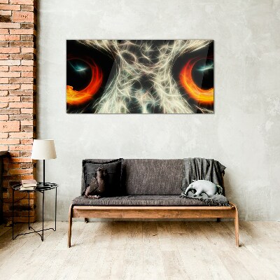 Eyes of Fire and Mystery Glass Wall Art