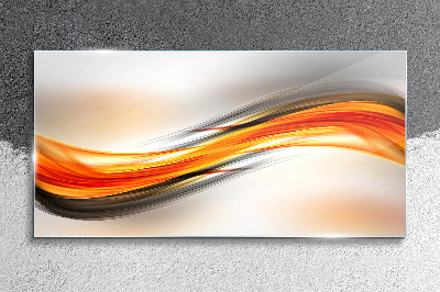 Dynamic color waves Glass Wall Art