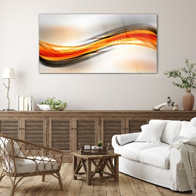 Dynamic color waves Glass Wall Art