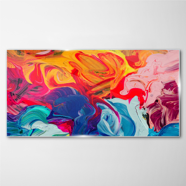 A colorful wave of emotions Glass Wall Art