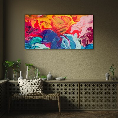 A colorful wave of emotions Glass Wall Art