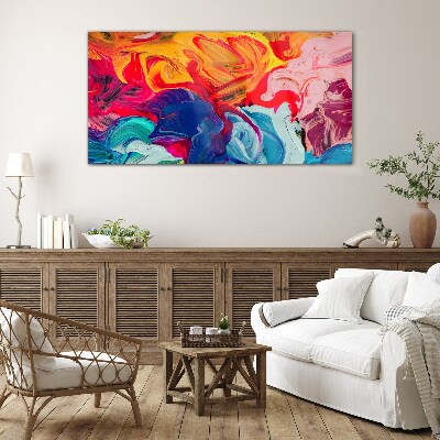 A colorful wave of emotions Glass Wall Art