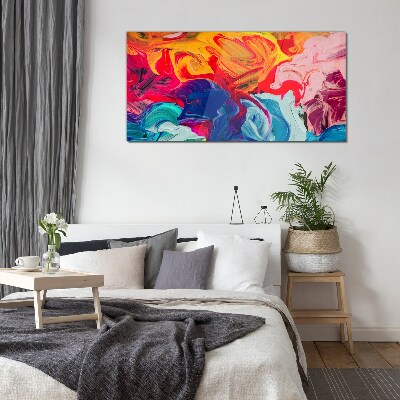 A colorful wave of emotions Glass Wall Art
