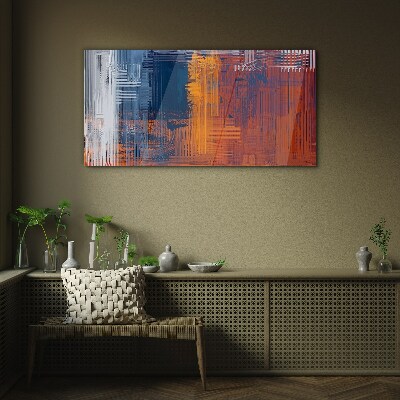 Dynamic shades of abstraction Glass Wall Art