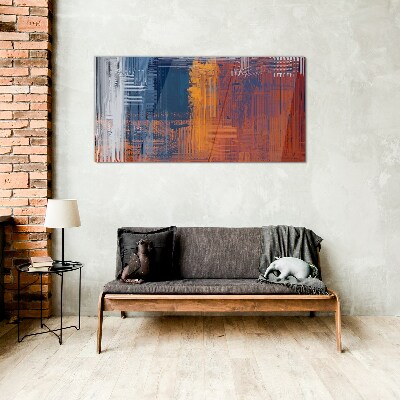 Dynamic shades of abstraction Glass Wall Art