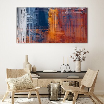 Dynamic shades of abstraction Glass Wall Art