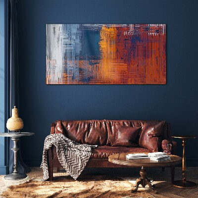 Dynamic shades of abstraction Glass Wall Art