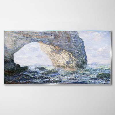 The Manneporte Monet Glass Wall Art